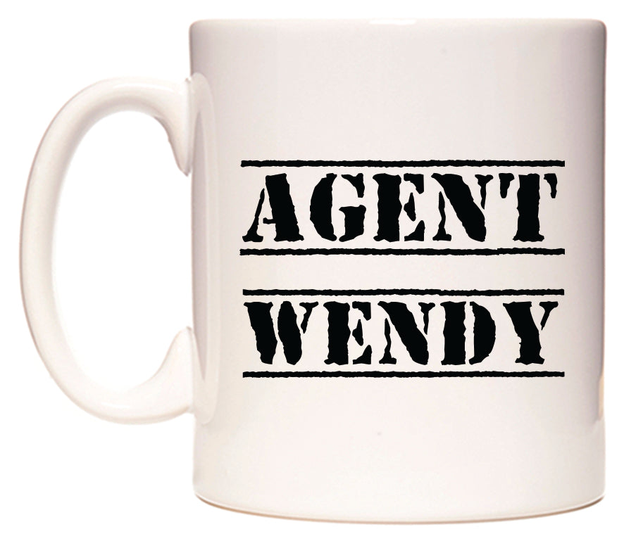 This mug features Agent Wendy