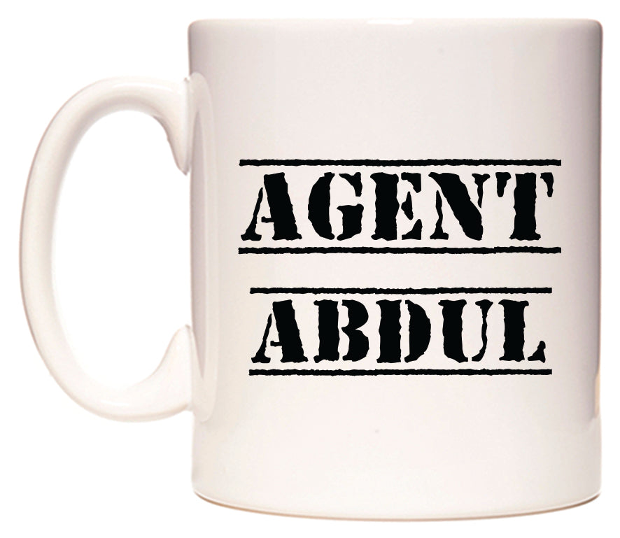 This mug features Agent Abdul
