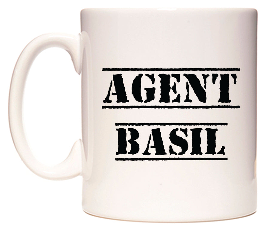 This mug features Agent Basil