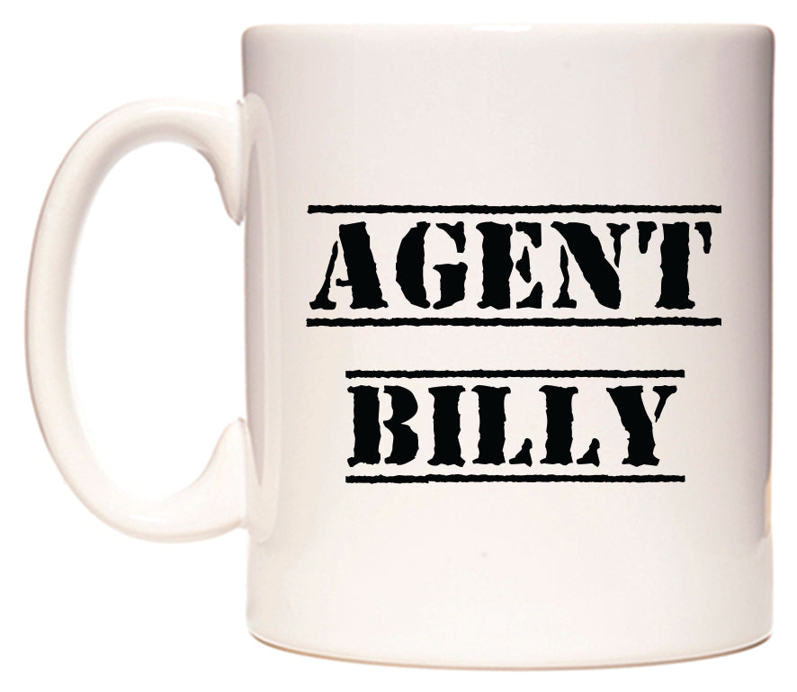 This mug features Agent Billy