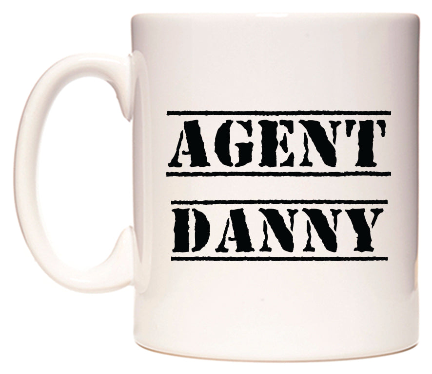 This mug features Agent Danny