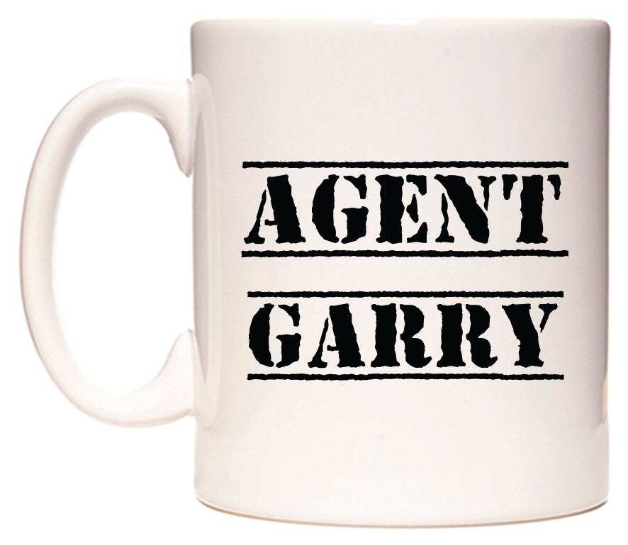 This mug features Agent Garry