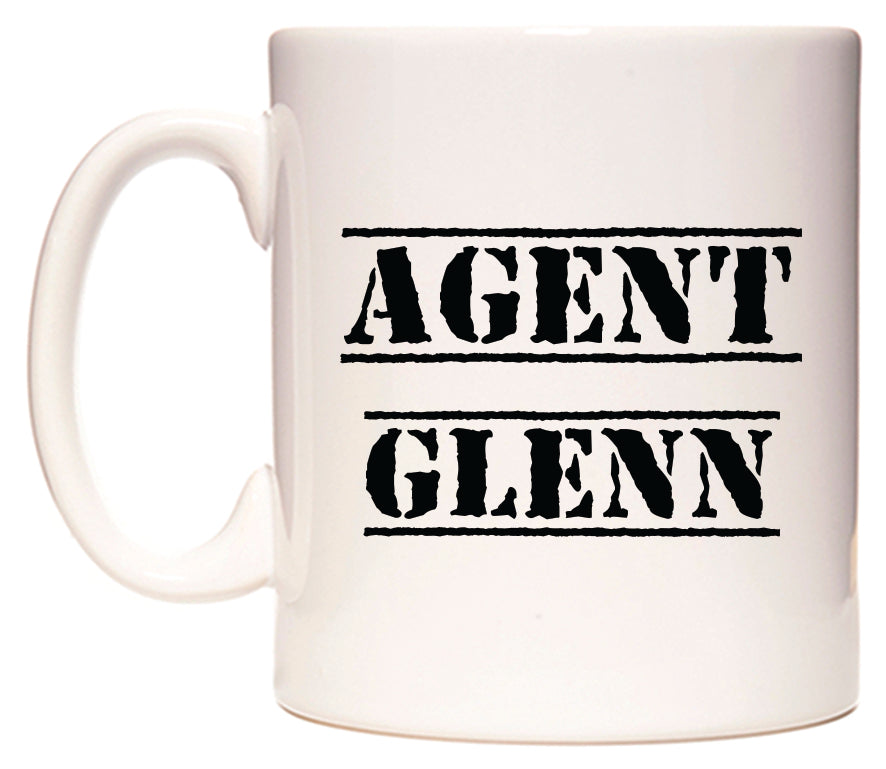 This mug features Agent Glenn