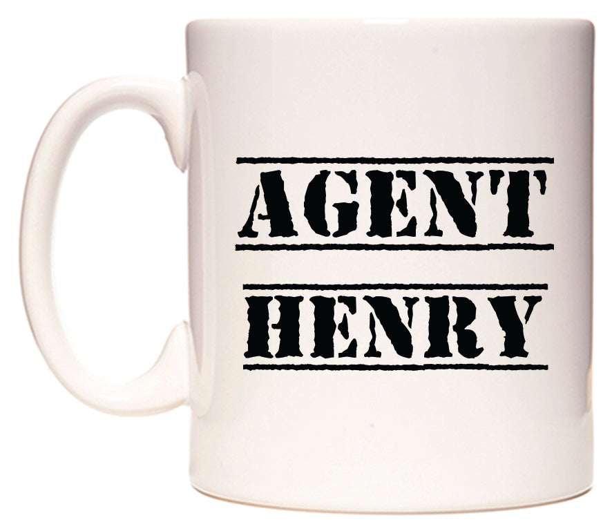 This mug features Agent Henry