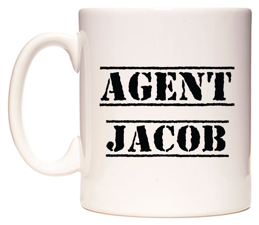 This mug features Agent Jacob