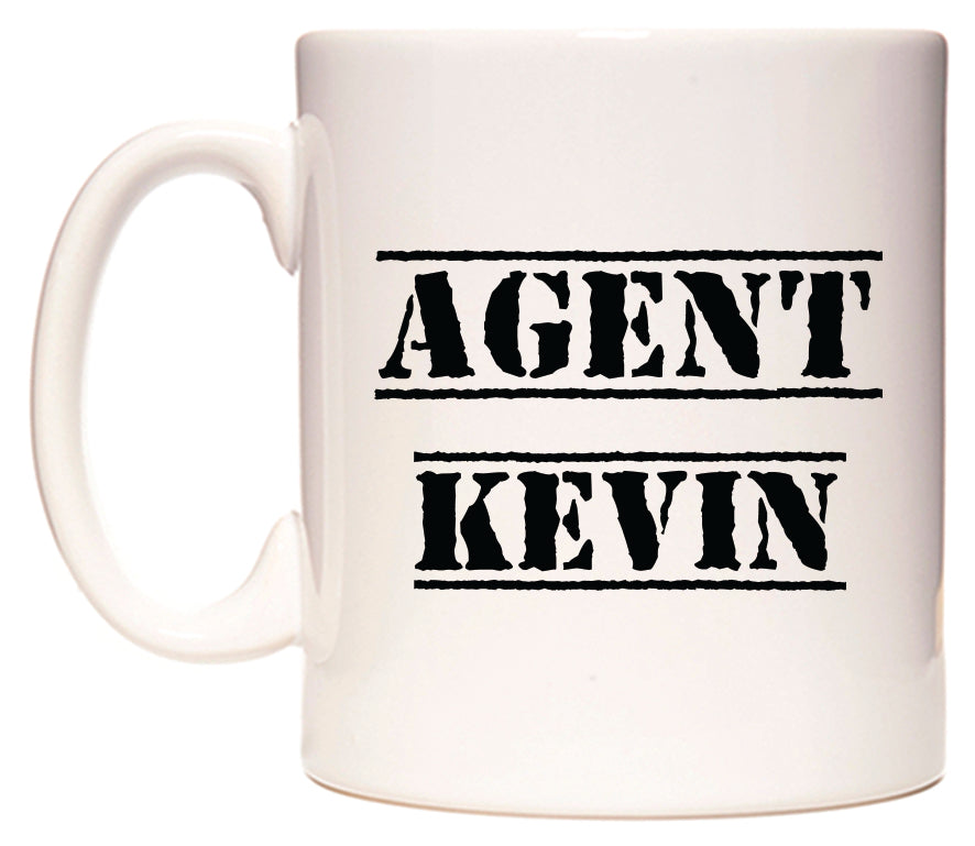 This mug features Agent Kevin
