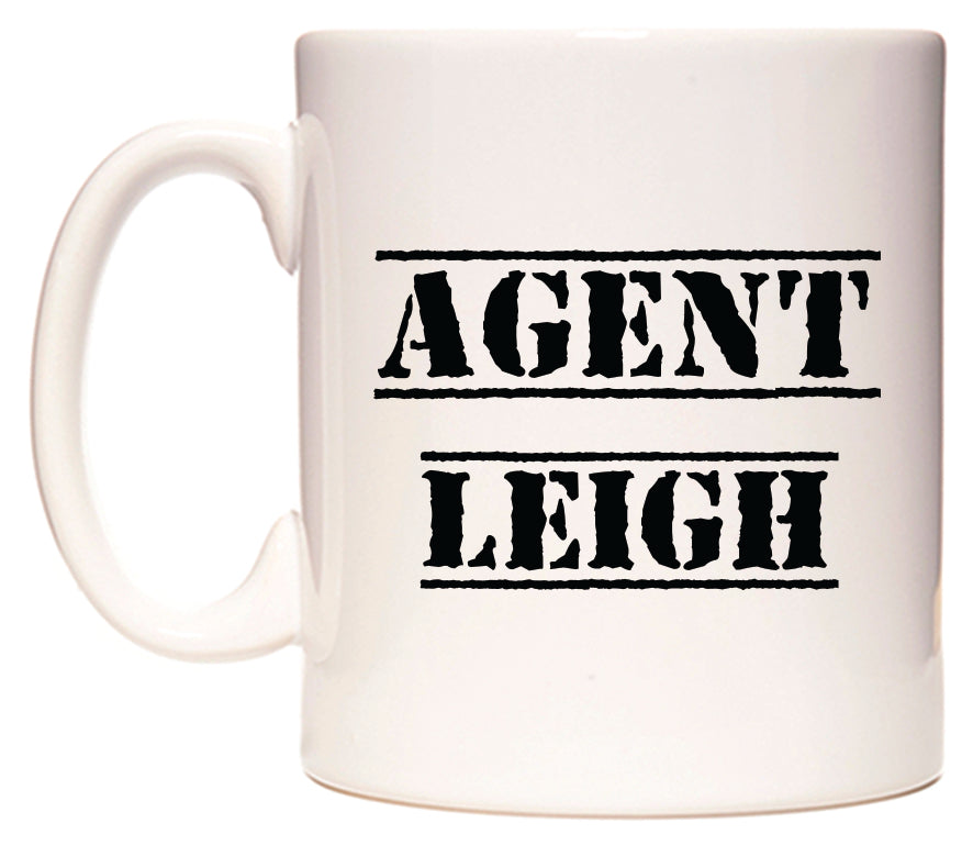 This mug features Agent Leigh