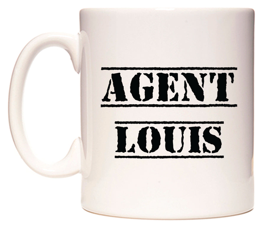 This mug features Agent Louis