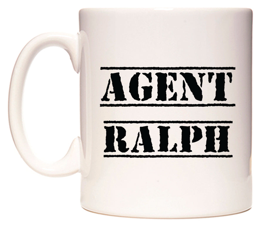 This mug features Agent Ralph