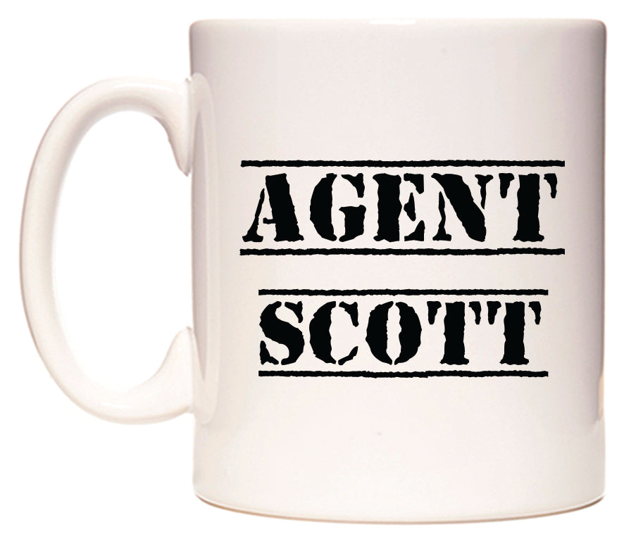 This mug features Agent Scott