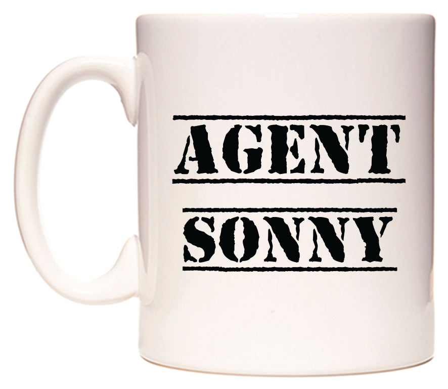 This mug features Agent Sonny