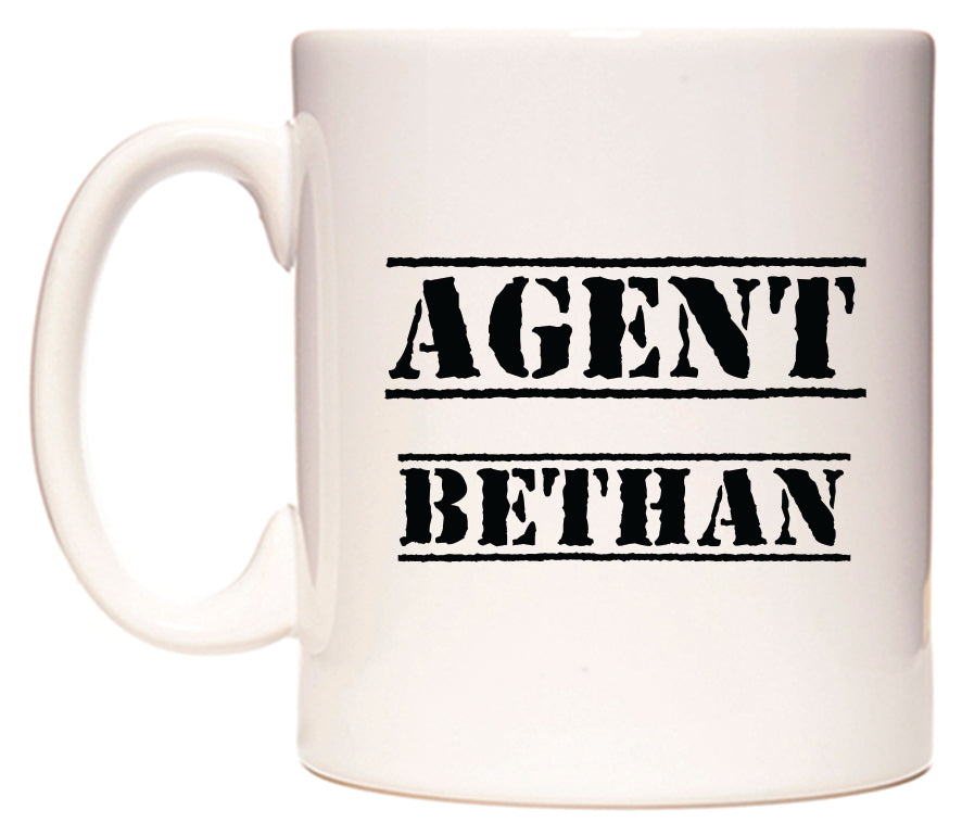 This mug features Agent Bethan