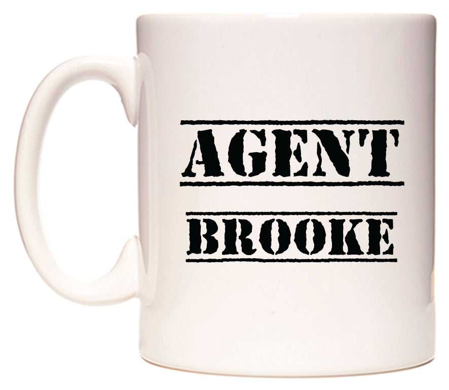 This mug features Agent Brooke