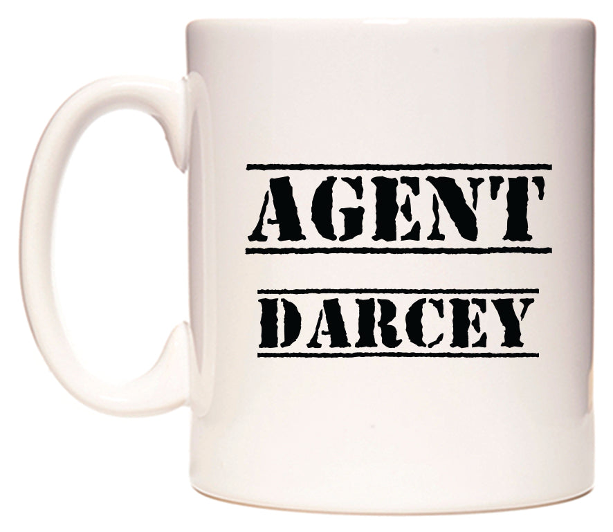 This mug features Agent Darcey