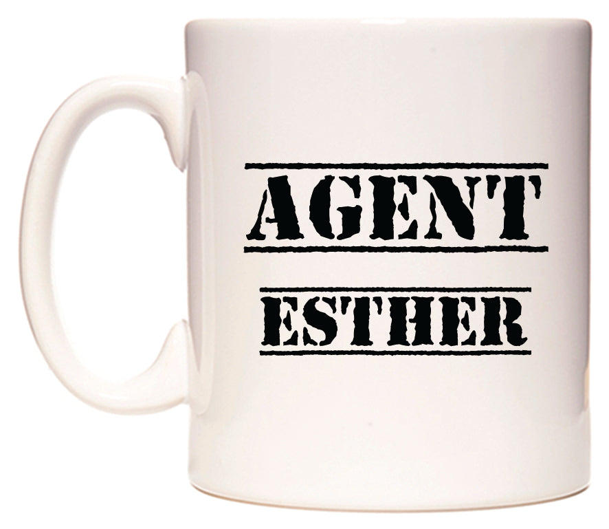 This mug features Agent Esther