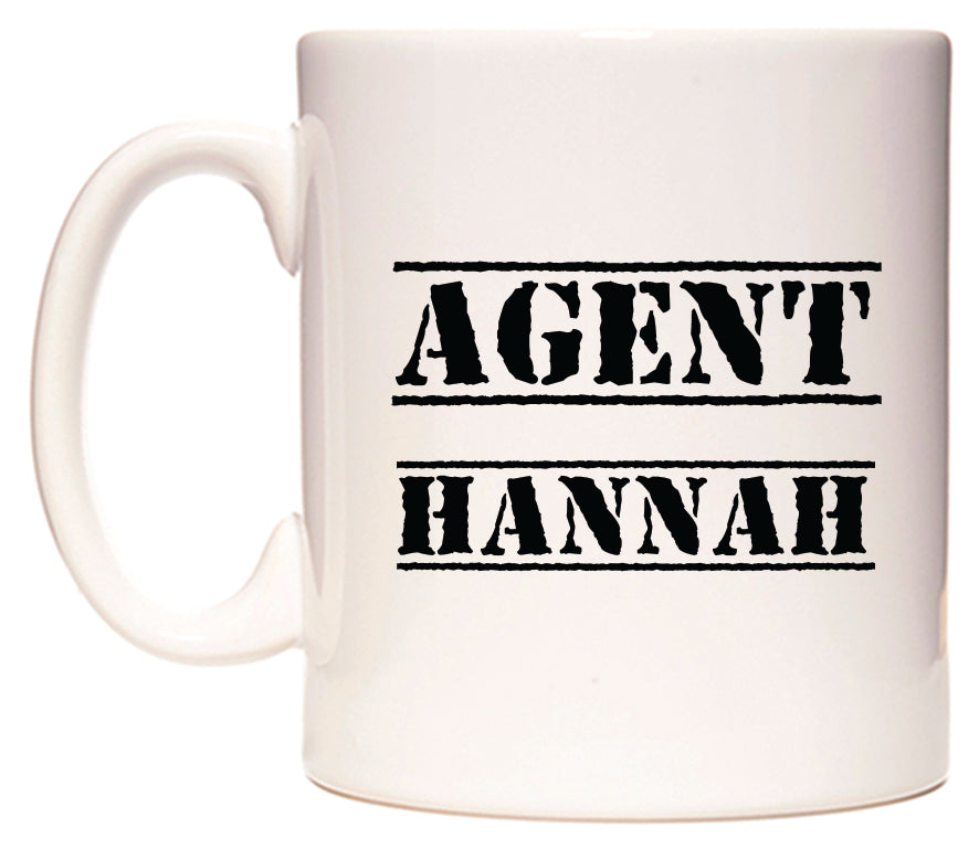 This mug features Agent Hannah