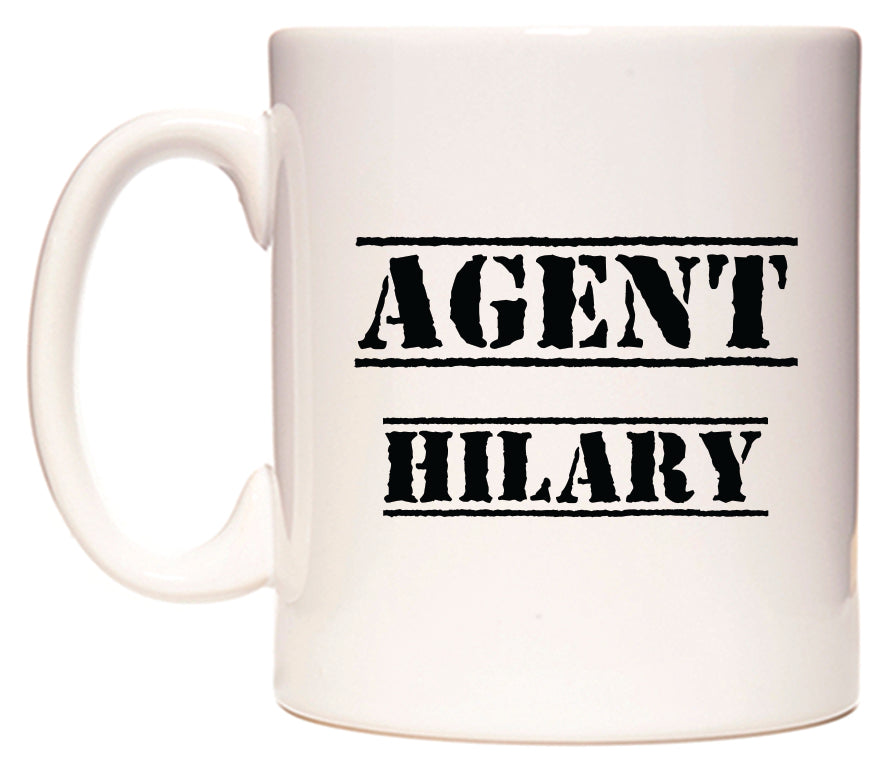 This mug features Agent Hilary