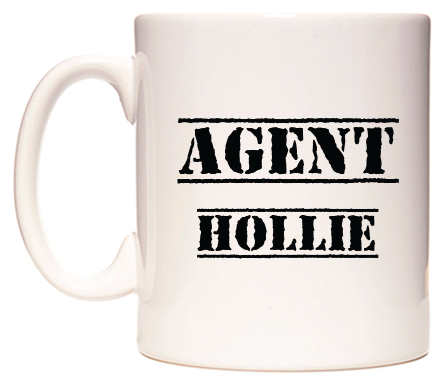 This mug features Agent Hollie