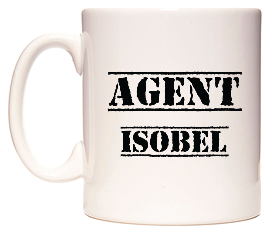 This mug features Agent Isobel