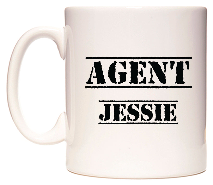 This mug features Agent Jessie