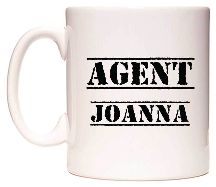 This mug features Agent Joanna