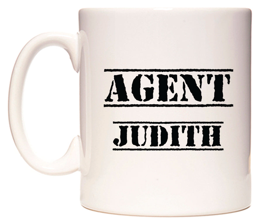 This mug features Agent Judith