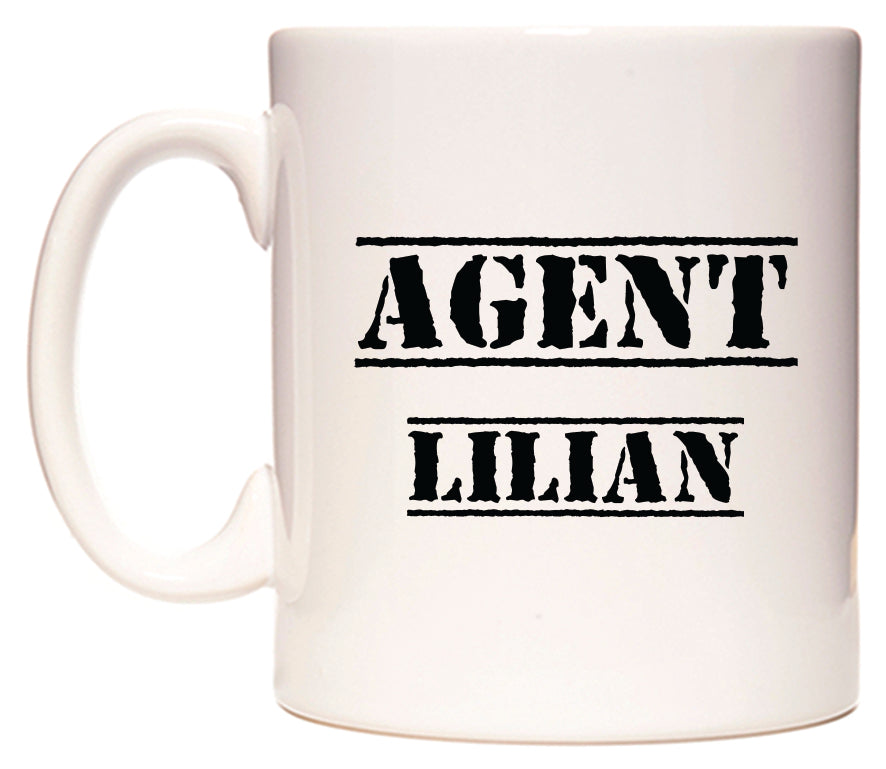 This mug features Agent Lilian