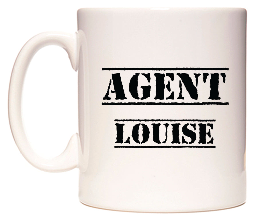 This mug features Agent Louise