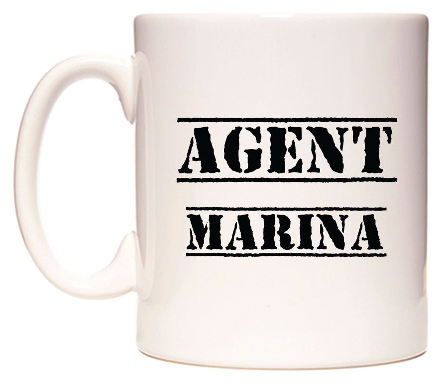 This mug features Agent Marina