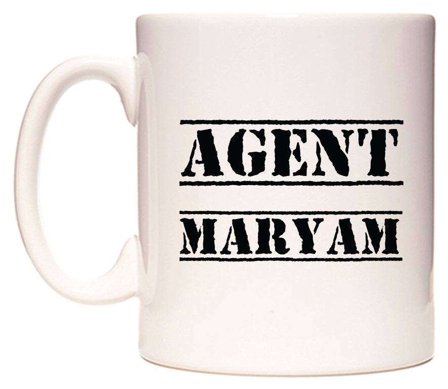 This mug features Agent Maryam