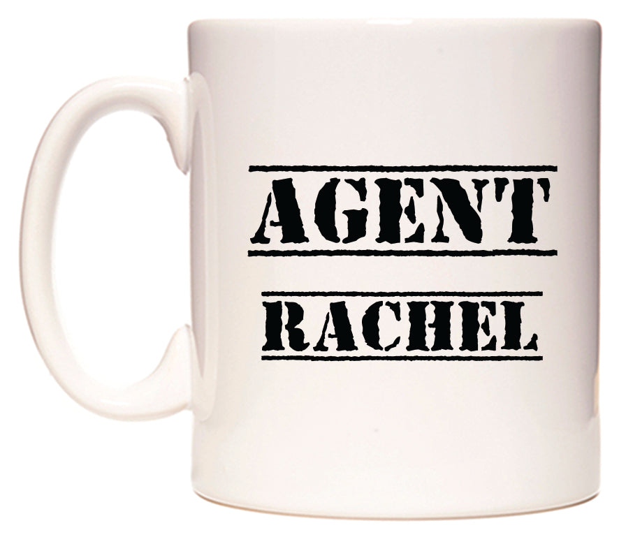 This mug features Agent Rachel