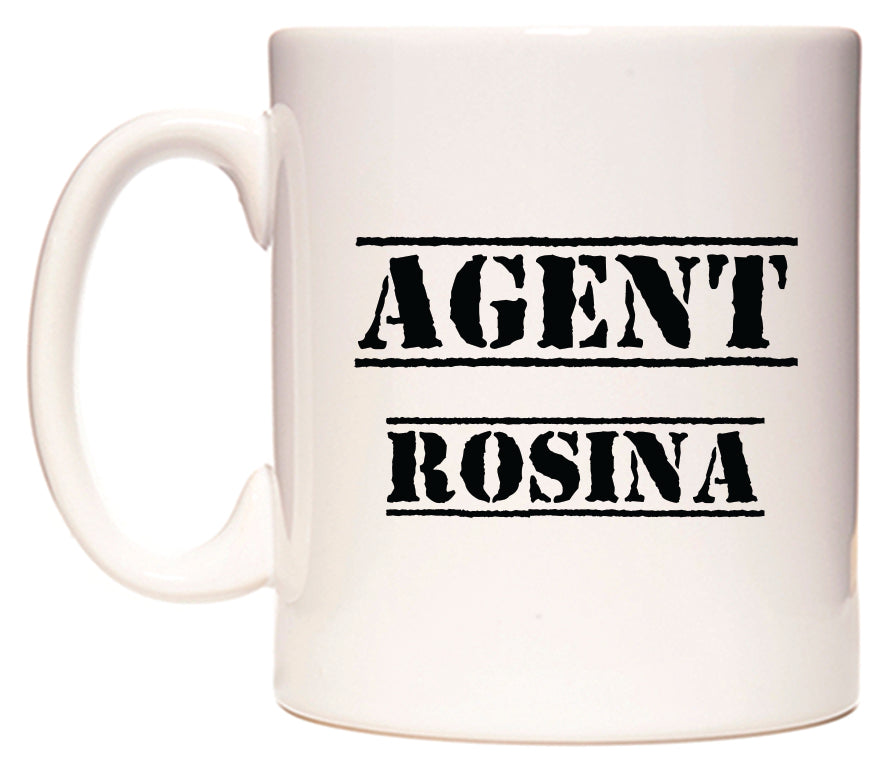 This mug features Agent Rosina
