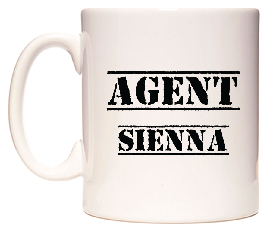 This mug features Agent Sienna
