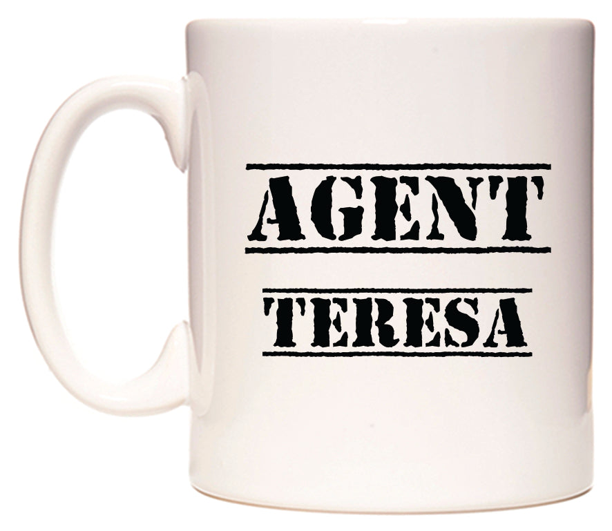 This mug features Agent Teresa