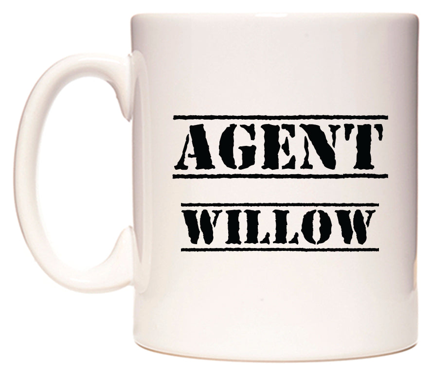 This mug features Agent Willow
