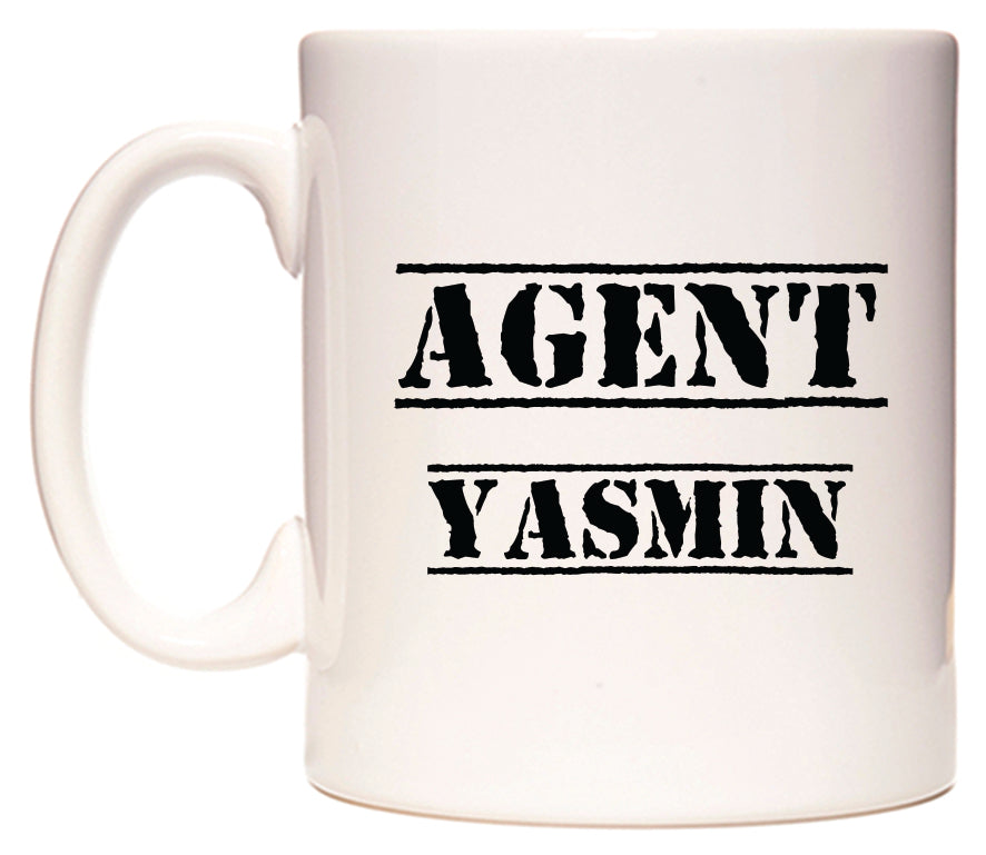 This mug features Agent Yasmin