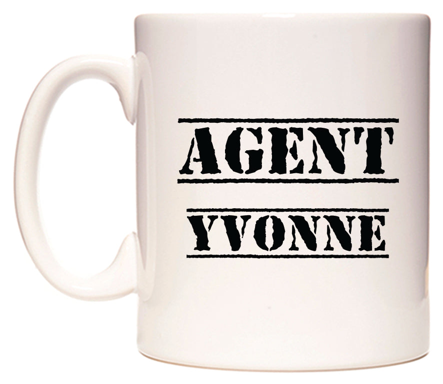 This mug features Agent Yvonne
