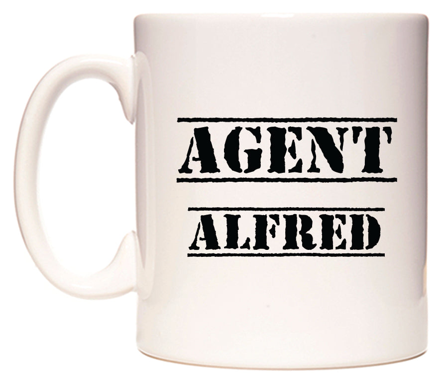 This mug features Agent Alfred