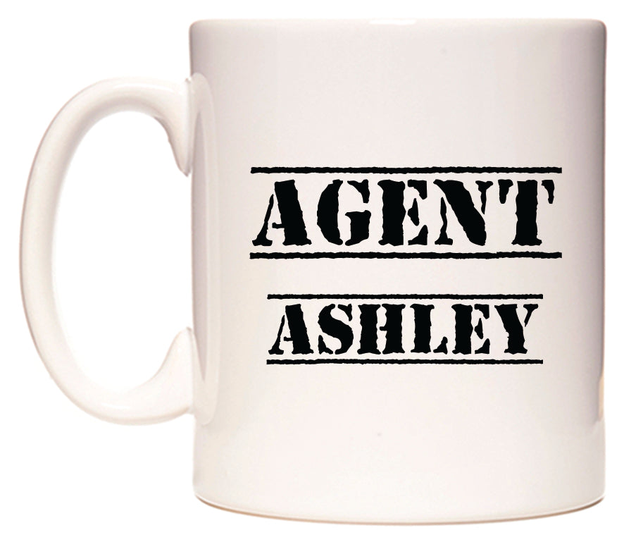 This mug features Agent Ashley