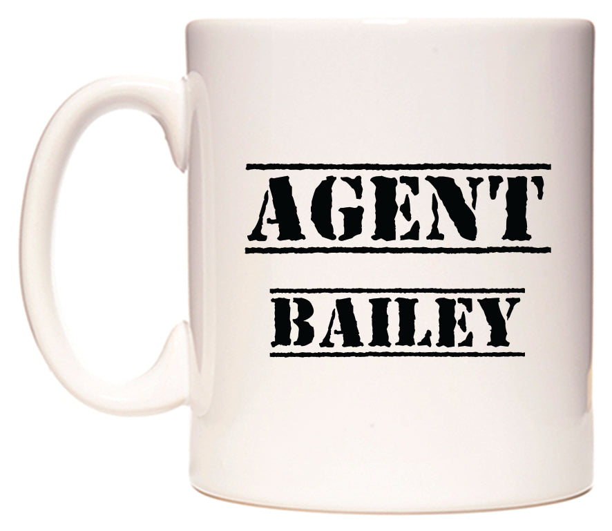 This mug features Agent Bailey