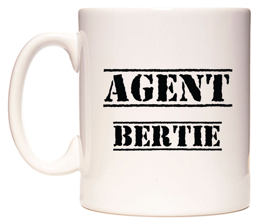 This mug features Agent Bertie