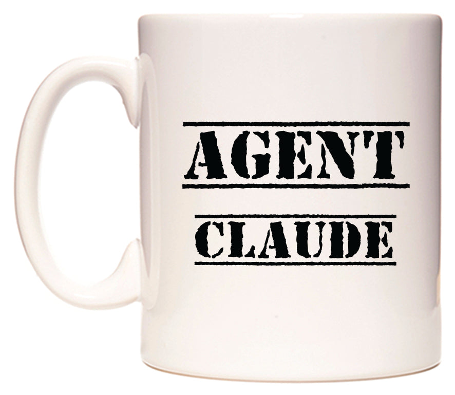 This mug features Agent Claude