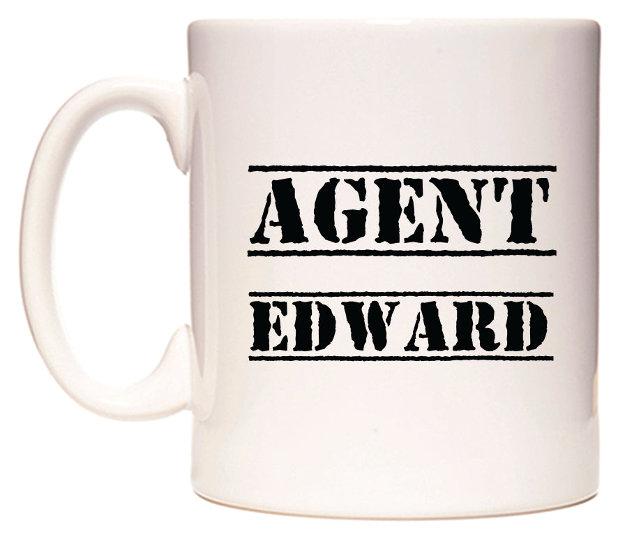 This mug features Agent Edward