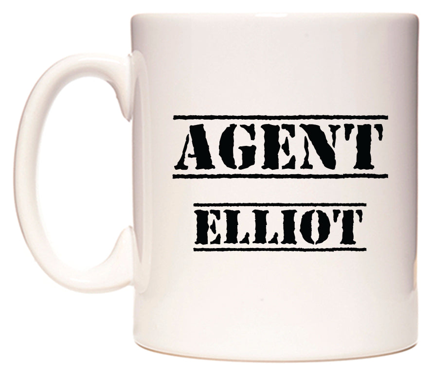 This mug features Agent Elliot