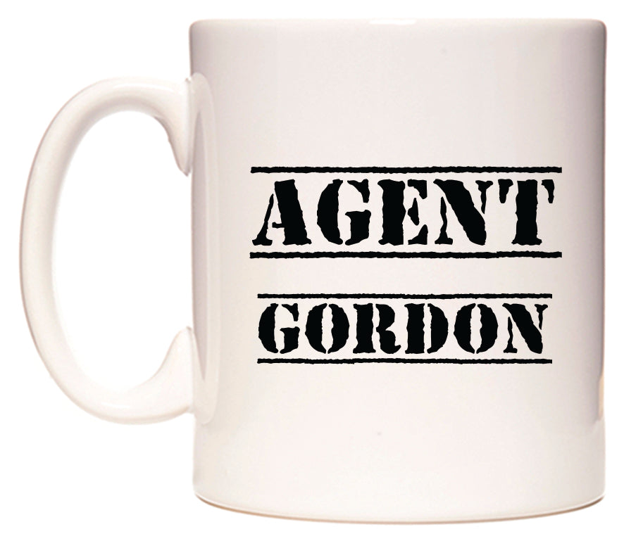 This mug features Agent Gordon
