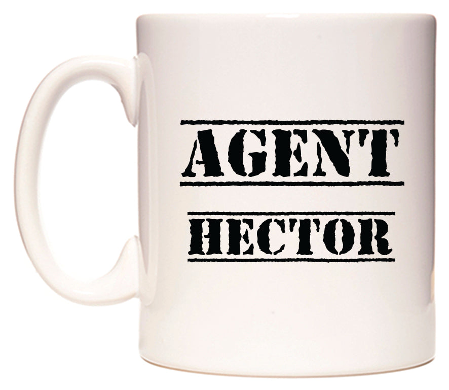 This mug features Agent Hector