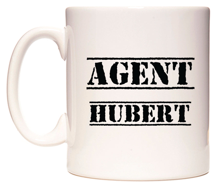 This mug features Agent Hubert
