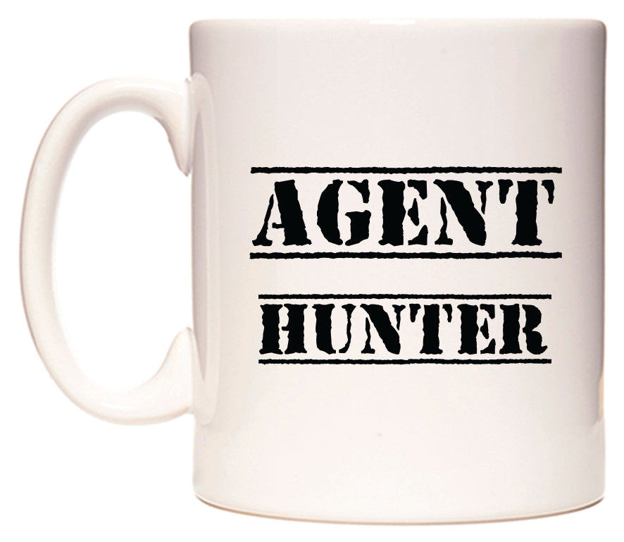 This mug features Agent Hunter