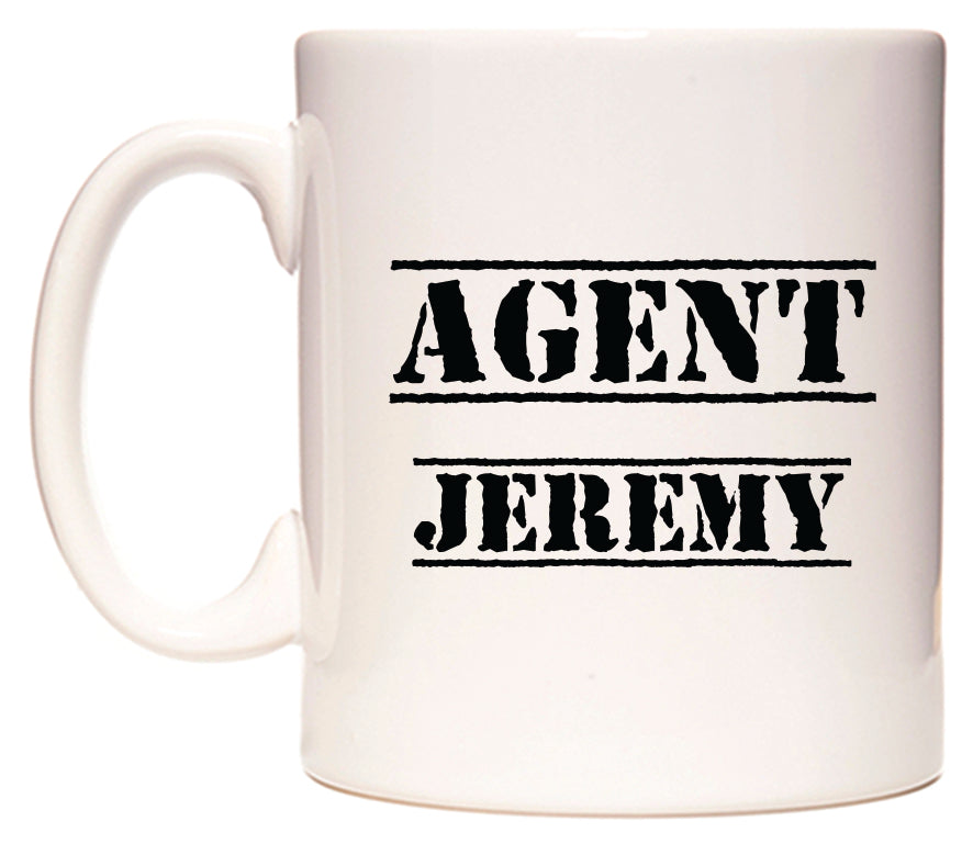 This mug features Agent Jeremy