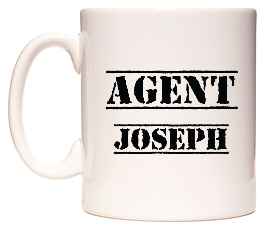 This mug features Agent Joseph